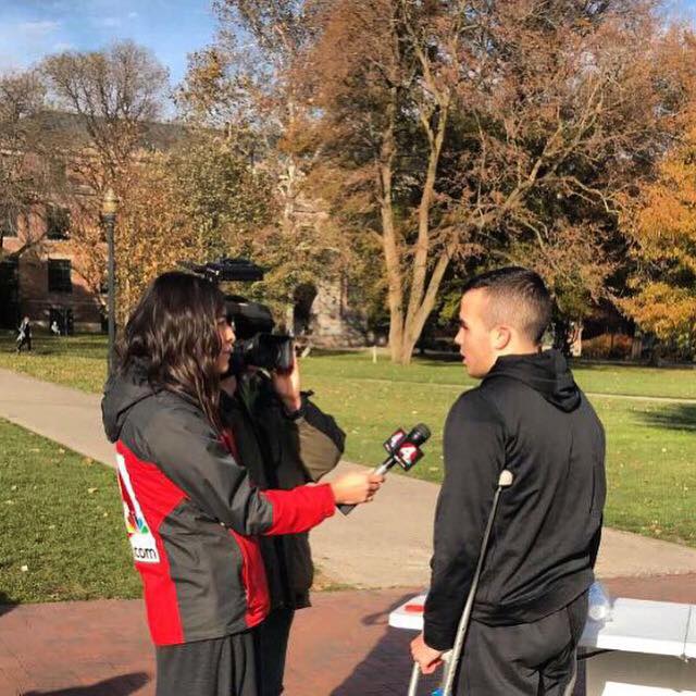 A local news station interviewed Dominic Cicconi, the President of the MMF at Ohio State!