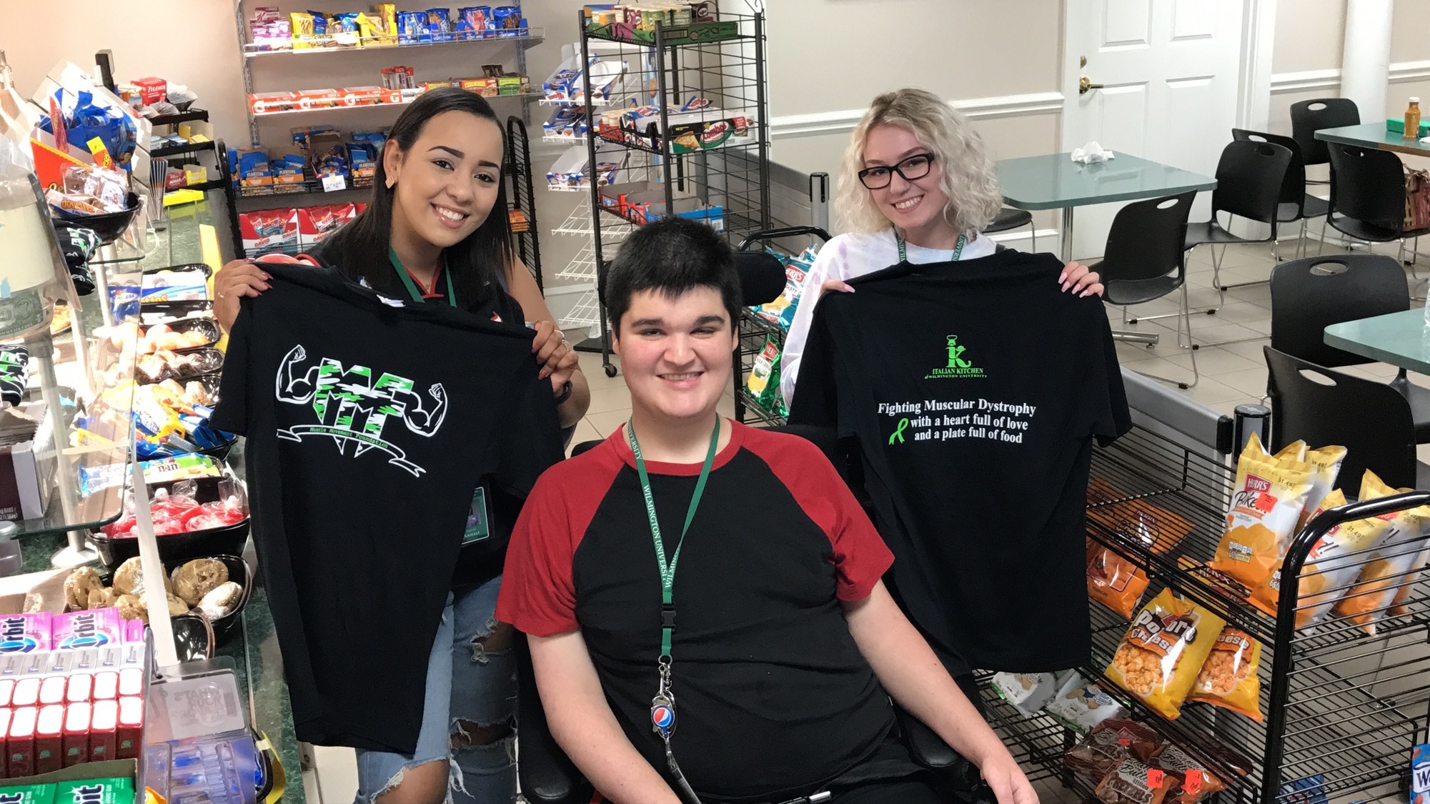 Students at Wilmington University (DE) enjoyed stopping by the Italian Kitchen at Wilmington University to purchase a MMF shirt and snacks to raise donations for MMF!