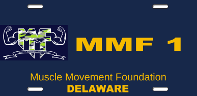 Yes, this is a real license plate for the back of your vehicle! Show your MMF Pride wherever you drive and purchase a MMF Delaware Specialty License Plate!   Select a number, mail us an application, and replace your old license plate with THE STRONGEST PLATE in the First State!