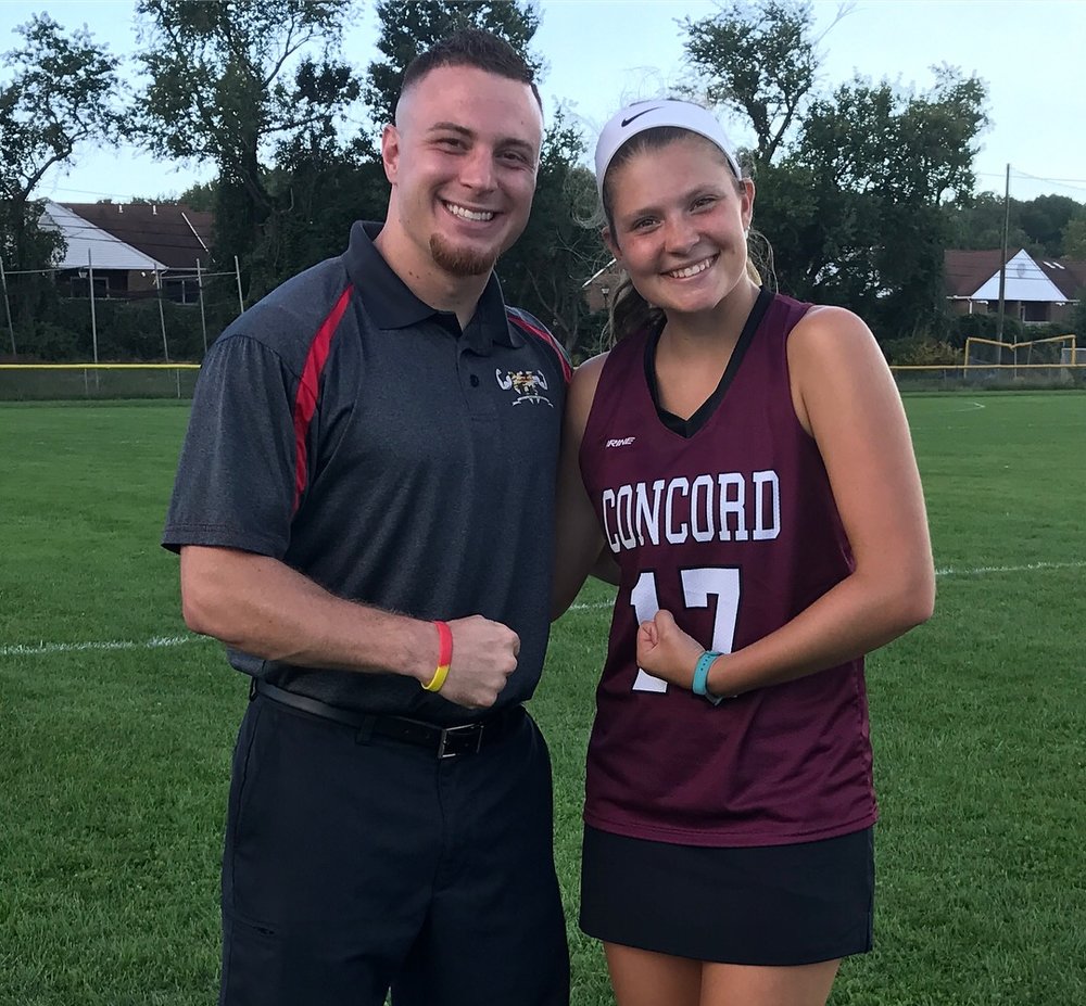   Concord High School's "Stick it to Muscle Disease" Player of the Game, Sarah Raab!  