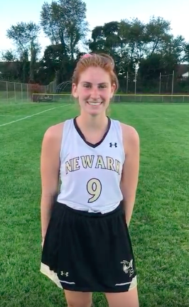 (click here to view video) Newark High School's "Stick it to Muscle Disease" Player of the Game, Sophia Talley!